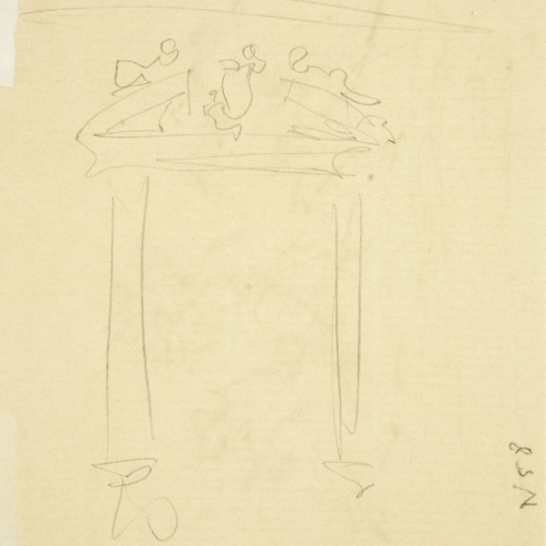image for: Marià Fortuny - Estudi per al quadre «L&#039;elecció de la model» (anvers) / Estudi per al quadre «L&#039;elecció de la model» (revers) - Cap a 1868-1870 [1]