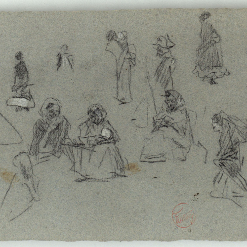 image for: Marià Fortuny - Figures femenines - Cap a 1870-1872