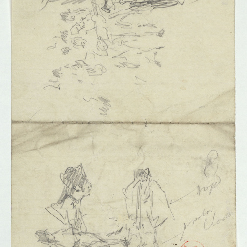 image for: Marià Fortuny - Croquis de figures - Cap a 1867-1872