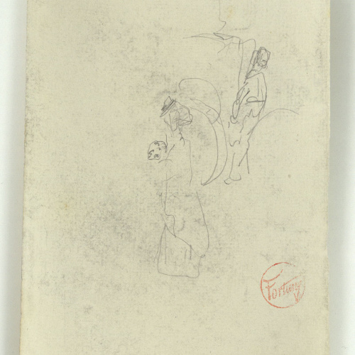 image for: Marià Fortuny - Esbós de figures - Cap a 1867-1872