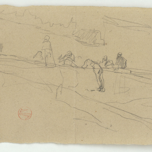 image for: Marià Fortuny - Croquis de figures - Cap a 1870-1872