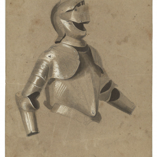 image for: Marià Fortuny - Part d&#039;armadura - Cap a 1856-1858