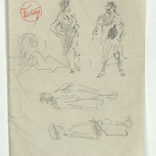 image for: Marià Fortuny - Figures del segle XVIII - Cap a 1866-1872
