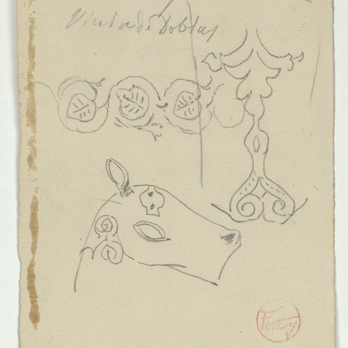 image for: Marià Fortuny - Ornaments d&#039;estil musulmà (anvers) / Motius ornamentals d&#039;estil musulmà (revers) - Cap a 1870-1872 [1]