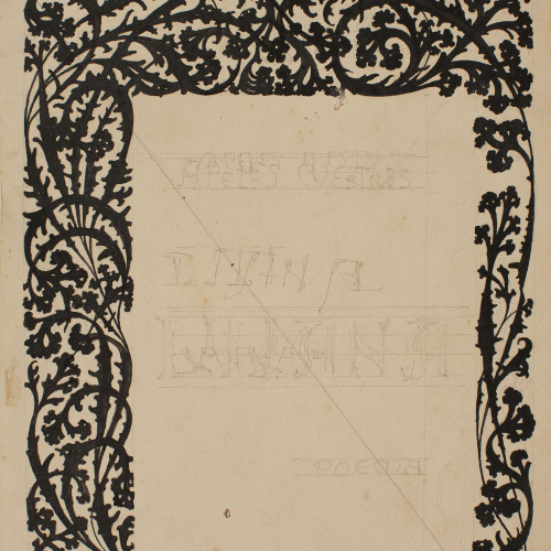 image for: Apel·les Mestres - Orla floral. Il·lustració per al poema «Liliana» d&#039;Apel·les Mestres - Cap a 1907
