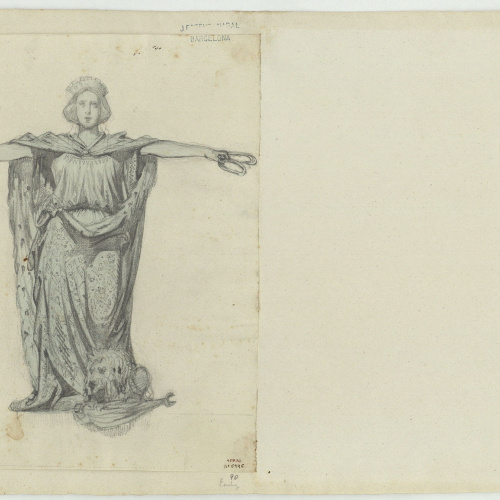 image for: Marià Fortuny - Figura d&#039;una matrona, símbol de Castella - Cap a 1856-1858