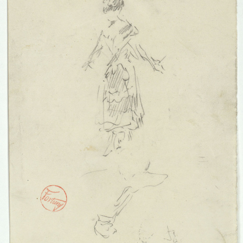 image for: Marià Fortuny - Figura femenina - Cap a 1870-1872