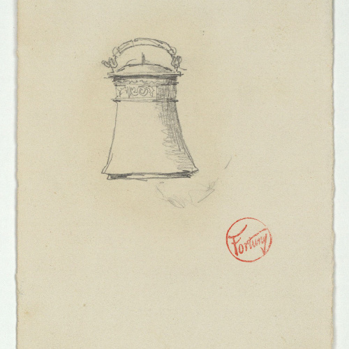 image for: Marià Fortuny - Recipient d&#039;estil musulmà - Cap a 1860-1862