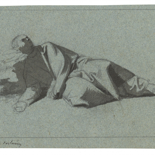 image for: Marià Fortuny - Estudi acadèmic de figura masculina - Cap a 1856-1858