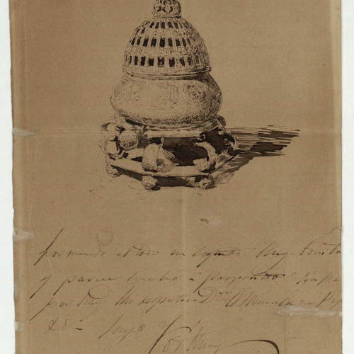 image for: Marià Fortuny - Braser - Cap a 1863-1866