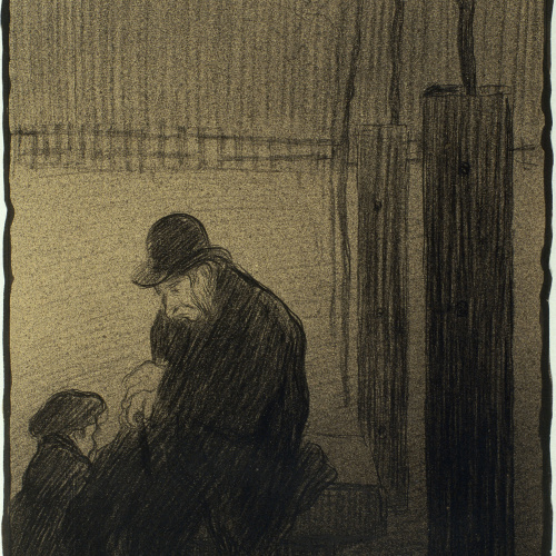 image for: Isidre Nonell - El parc al gener - 1894