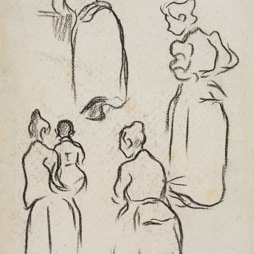 image for: Isidre Nonell - Apunt de dones - Cap a 1892-1894