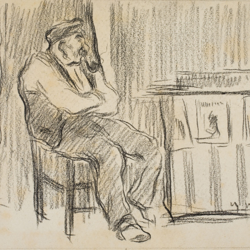 image for: Isidre Nonell - Venedor de diaris - Cap a 1892-1894