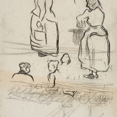 image for: Isidre Nonell - Apunt de figures - Cap a 1894