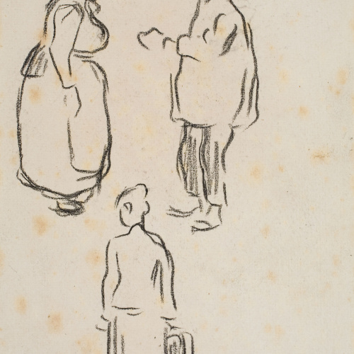 image for: Isidre Nonell - Apunt de figures - Cap a 1894