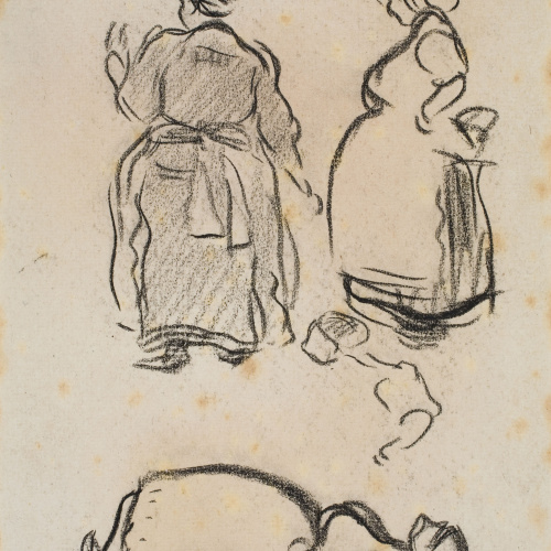 image for: Isidre Nonell - Apunt de dones - Cap a 1894