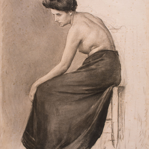 image for: Josep Llimona - Dona asseguda - 1900