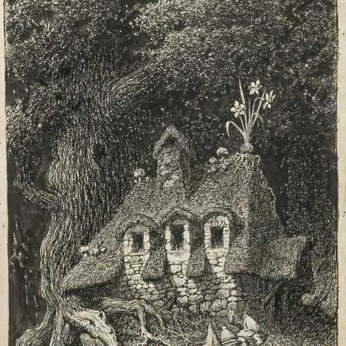 image for: Apel·les Mestres - La nadala. Il·lustració per al poema «Liliana» d&#039;Apel·les Mestres - 1905