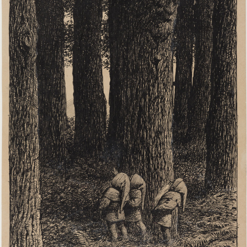 image for: Apel·les Mestres - Escoli. Il·lustració per al poema «Liliana» d&#039;Apel·les Mestres - 1906