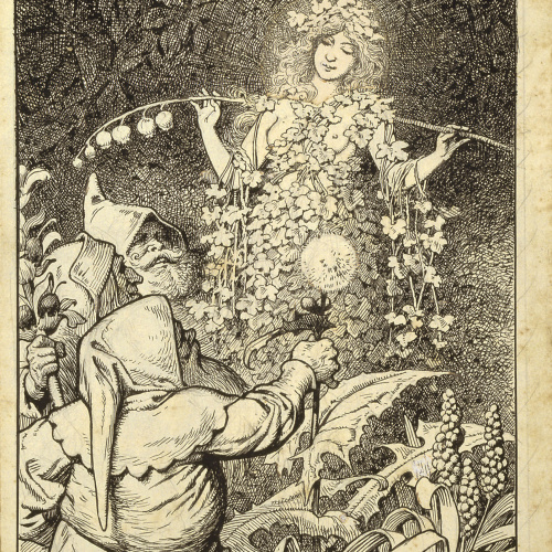 image for: Apel·les Mestres - Què és l&#039;home? Il·lustració per al poema «Liliana» d&#039;Apel·les Mestres - 1906