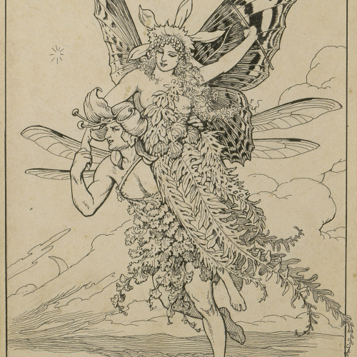 image for: Apel·les Mestres - Les ales s&#039;obren. Il·lustració per al poema «Liliana» d&#039;Apel·les Mestres - 1905