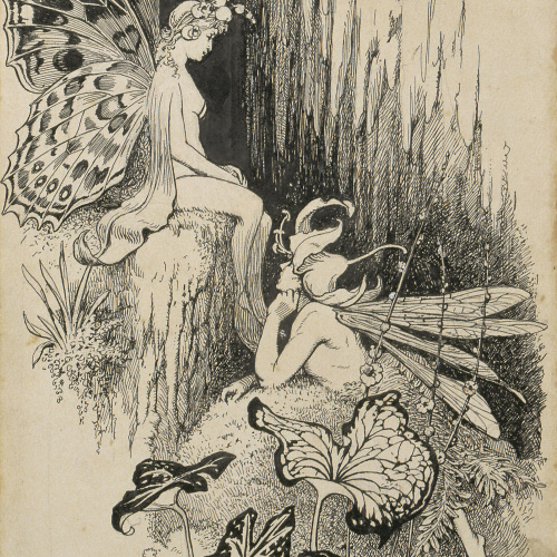 image for: Apel·les Mestres - Liliana i Flor de Lli. Il·lustració per al poema «Liliana» d&#039;Apel·les Mestres - 1905