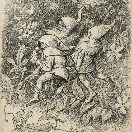 image for: Apel·les Mestres - Flok, Mik i Puk. Il·lustració per al poema «Liliana» d&#039;Apel·les Mestres - 1905