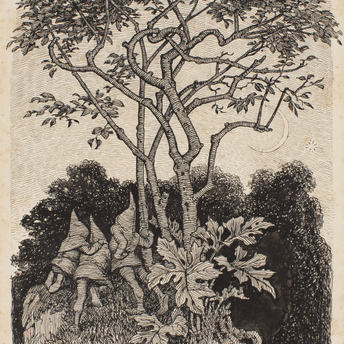 image for: Apel·les Mestres - Tots a l&#039;aguait. Il·lustració per al poema «Liliana» d&#039;Apel·les Mestres - 1905