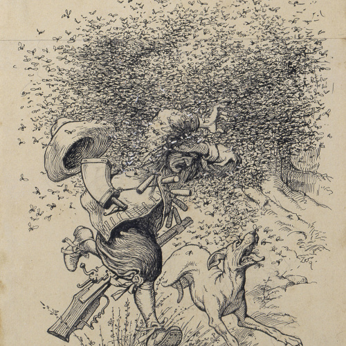 image for: Apel·les Mestres - El combat. Il·lustració per al poema «Liliana» d&#039;Apel·les Mestres - 1905