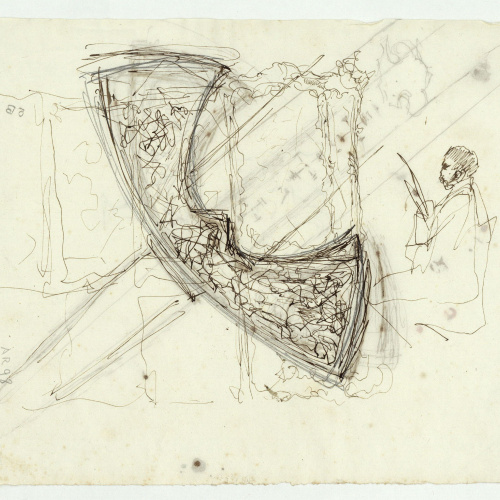 image for: Marià Fortuny - Espasa d&#039;estil musulmà (anvers) / Espasa d&#039;estil musulmà i figura (revers) - Cap a 1870-1872 [1]