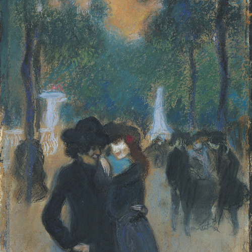 image for: Joaquim Sunyer - Passeig del Luxemburg - 1900
