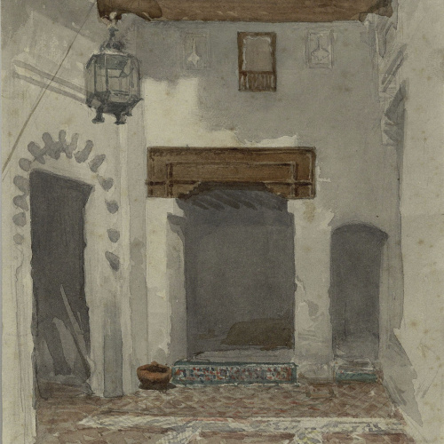 image for: Marià Fortuny - Interior de la casa en donde pasamos los primeros dias en Tetuán - Cap a 1860