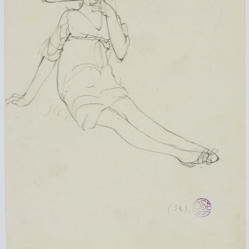 image for: Francesc Xavier Gosé - Dama asseguda - Cap a 1910