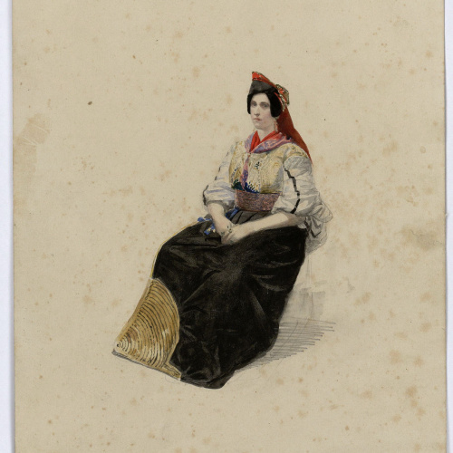 image for: Marià Fortuny - Jove hebrea - Cap a 1860-1862