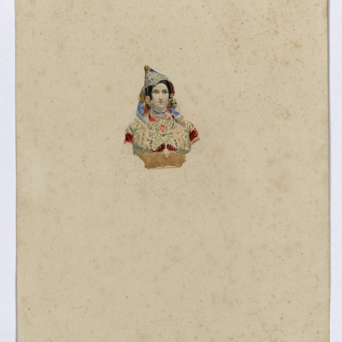 image for: Marià Fortuny - Núvia jueva - Cap a 1860-1862