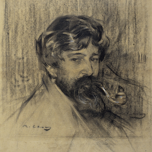 image for: Ramon Casas - Retrat de Santiago Rusiñol - Cap a 1900