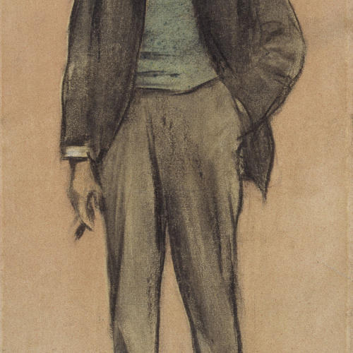 image for: Ramon Casas - Retrat de Pere Romeu - Cap a 1897-1899