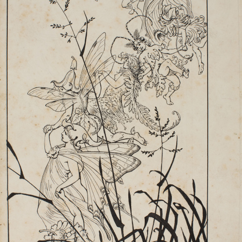 image for: Apel·les Mestres - Flor de lli. Il·lustració per al poema «Liliana» d&#039;Apel·les Mestres - 1905