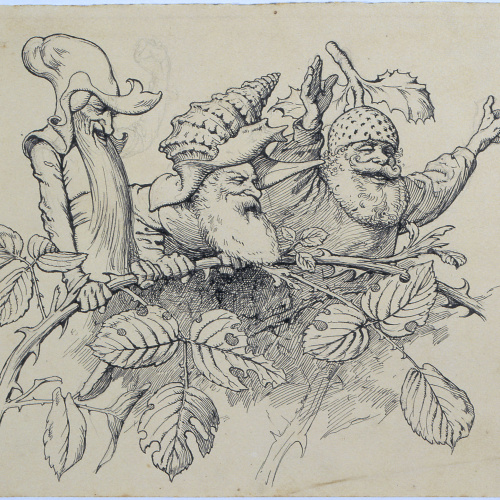 image for: Apel·les Mestres - L&#039;host. Il·lustració per al poema «Liliana» d&#039;Apel·les Mestres - 1905