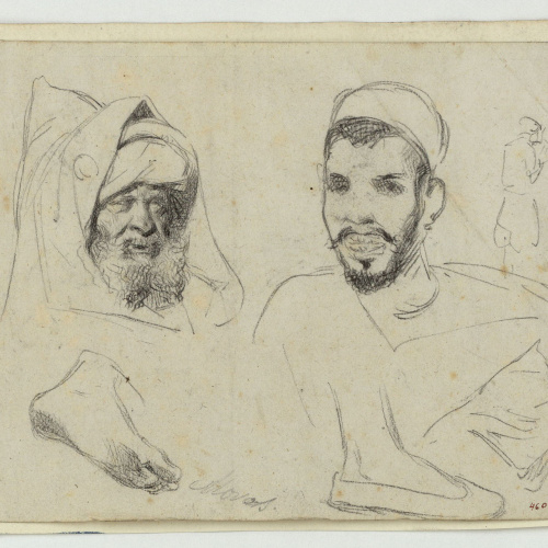 image for: Marià Fortuny - Estudi de marroquins - Cap a 1860-1862