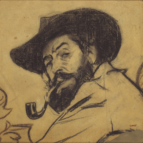 image for: Ramon Casas - Retrat de Pere Romeu - Cap a 1897-1898