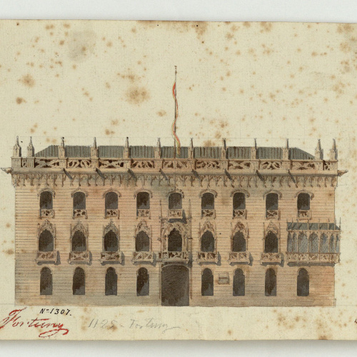 image for: Marià Fortuny - El desaparegut Palau Reial de Barcelona - Cap a 1856-1858