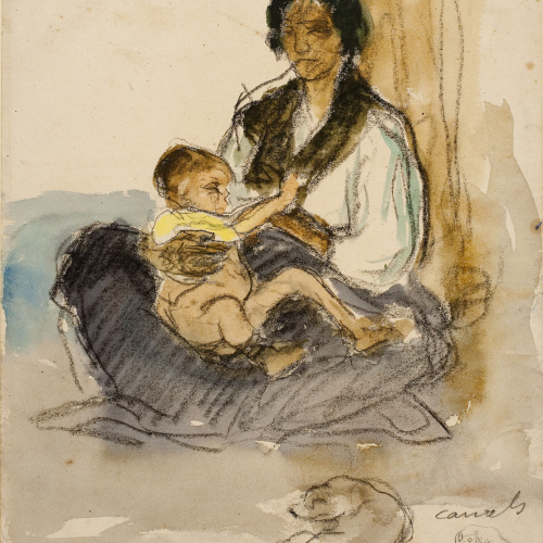 image for: Ricard Canals - Gitana amb nen - Cap a 1910