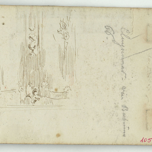 image for: Marià Fortuny - Figura i motius ornamentals - Cap a 1863-1866