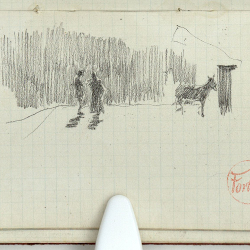 image for: Marià Fortuny - Figures i ruc - Cap a 1868-1872