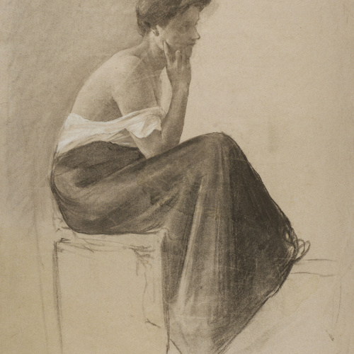 image for: Josep Llimona - Dona asseguda - 1900