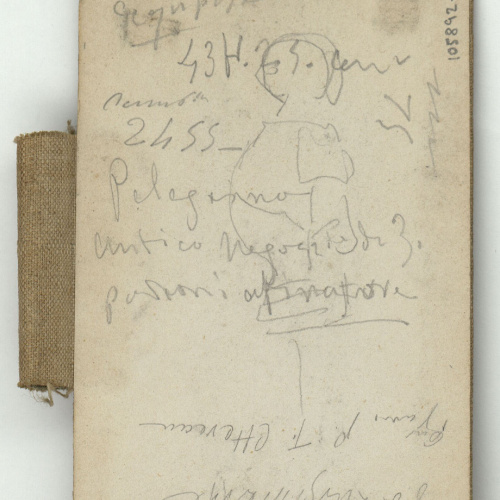 image for: Marià Fortuny - Croquis de figura - Cap a 1873