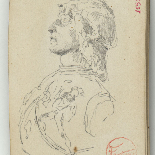 image for: Marià Fortuny - Bust escultòric d'home jove - Cap a 1873
