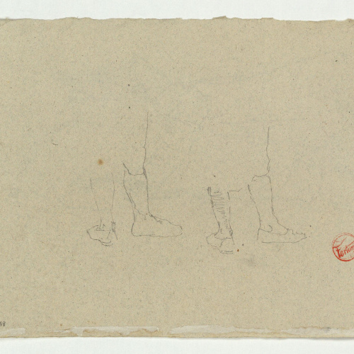 image for: Marià Fortuny - Estudi per al quadre «L&#039;elecció de la model» (anvers) / Estudi per al quadre «L&#039;elecció de la model» (revers) - Cap a 1868-1870 [1]
