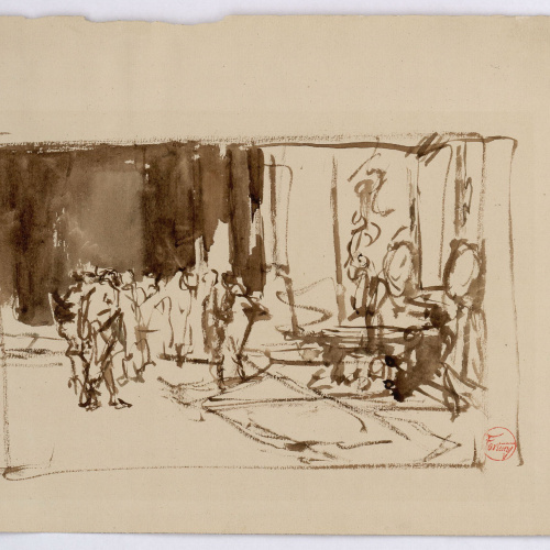 image for: Marià Fortuny - Estudi per al quadre «L&#039;elecció de la model» - Cap a 1868-1870